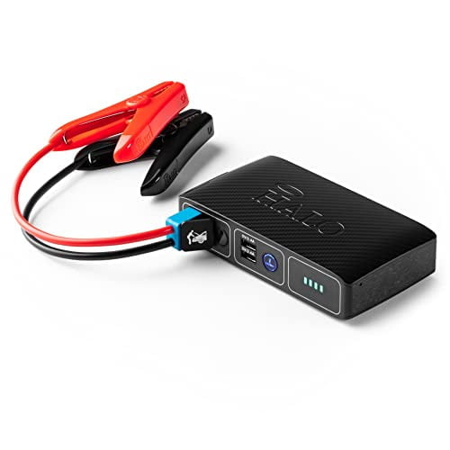 HALO Bolt Compact Portable Car Jump Starter – Car Battery Jump Starter with 2 USB Ports to Charger Devices, Portable Car Charger